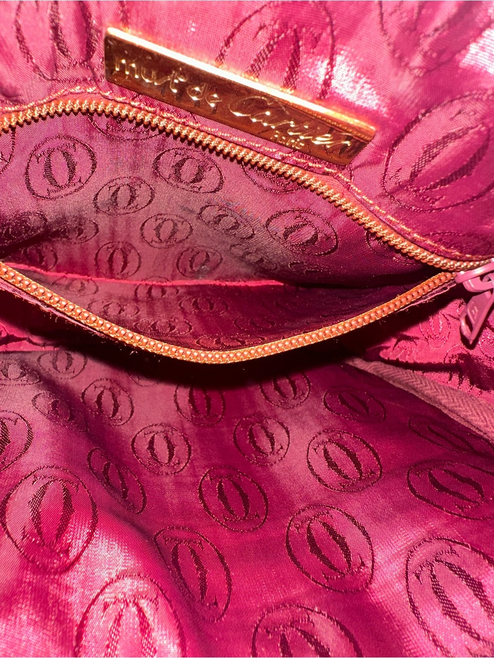 1980’s Must de Cartier Pebbled Leather Crossbody bag - Vintage French Luxury - Picture 10 of 14
